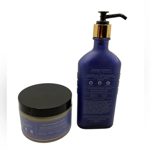 B&BW Lot of Lavender & Vanilla Shea Sugar Body Scrub & Moisturizing Body Lotion - Picture 2 of 3